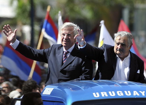 Mujica sworn in as president of Uruguay