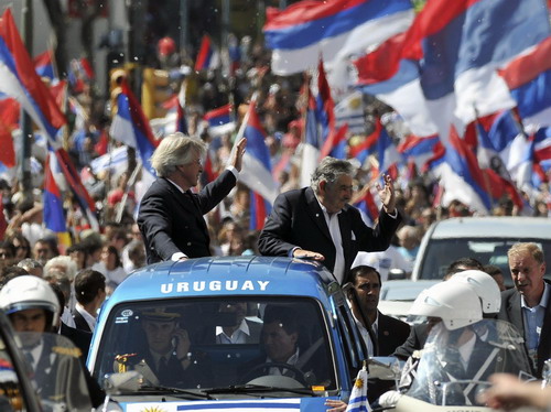 Mujica sworn in as president of Uruguay