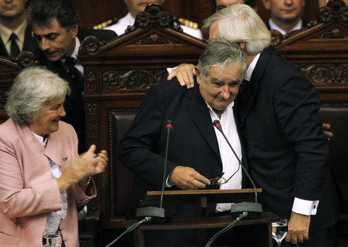 Mujica sworn in as president of Uruguay