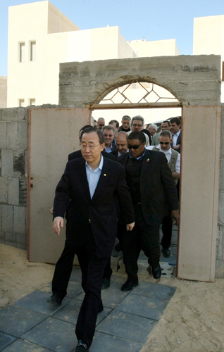 UN chief Ban Ki-moon arrives in Gaza