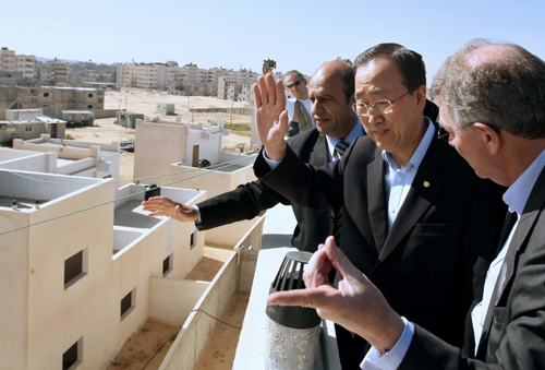 UN chief Ban Ki-moon arrives in Gaza