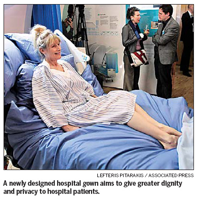 Gown protects patients' privacy