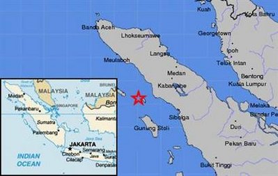 Magnitude 7.8 quake shakes Indonesia's Sumatra