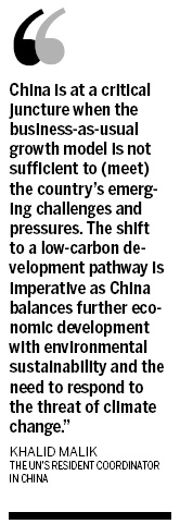 UN report urges move to low-carbon growth model