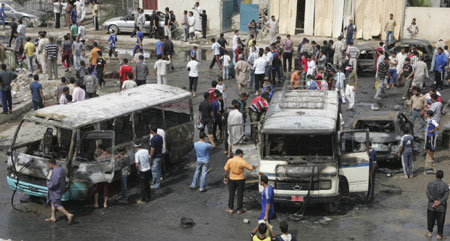 Death toll of Baghdad blasts rises to 52