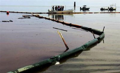 BP pauses effort to stop Gulf oil leak