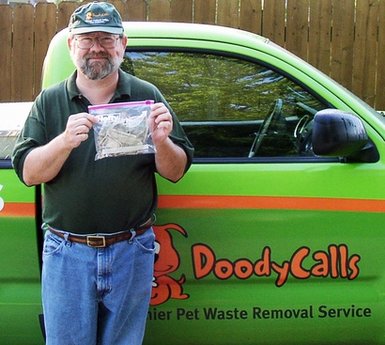 Pet waste removal worker finds $58 in dog poop