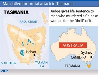 Australian jailed for 'thrill' killing of Chinese