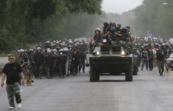 Kyrgyz police disperse anti-government protests