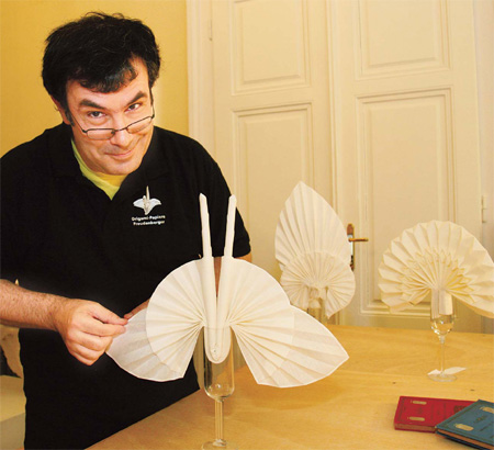 Discovering beauty in napkins