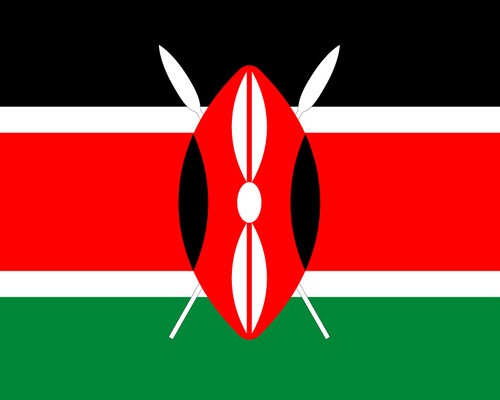 The Kenyan flag