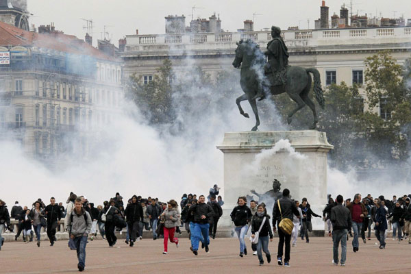 France's Sarkozy: We'll crack down on protests
