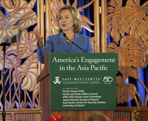 US aims to strengthen leadership role in Asia: Clinton