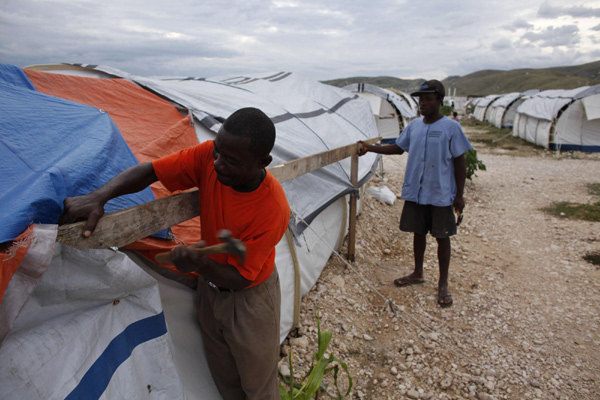 Confusion, fear as Haiti camps evacuate for storm