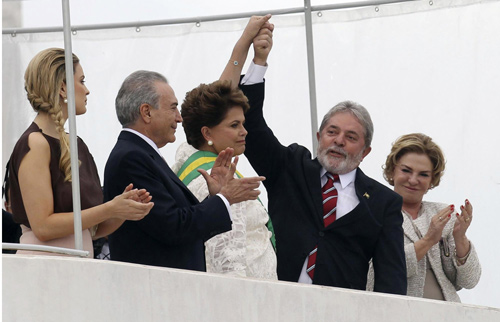 Brazil bids farewell to Lula as Rousseff steps in