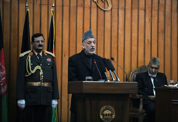 Karzai inaugurates Afghan parliament