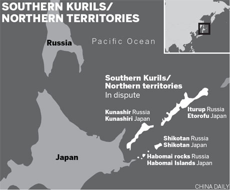 Territorial dispute to be focus of Russia-Japan talks