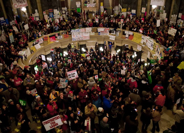 LA Union says supports Wisconsin govt employees