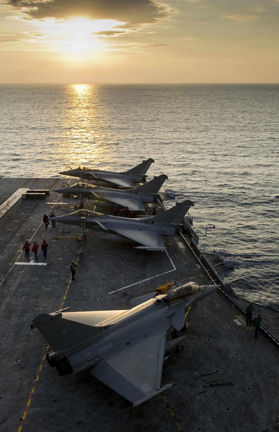 French planes struck Libyan air base overnight