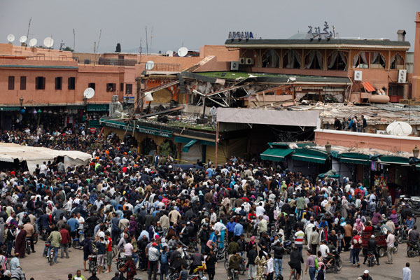Marrakesh blast in Morocco is 'terrorist attack'