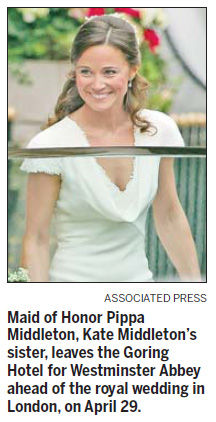 Kate's sister surprise star of royal wedding