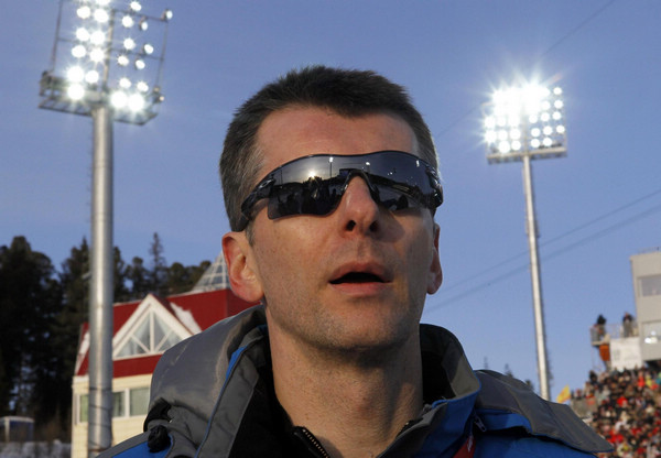 Russian businessman Mikhail Prokhorov attends the women's 12.5 km mass start race at the IBU Biathlon World Championships in Khanty-Mansiysk in this March 12, 2011 file photo. Russian tycoon to head pro-Kremlin party