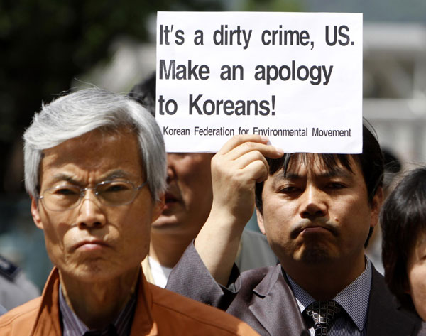 South Korean rally against US 'dirty crime'