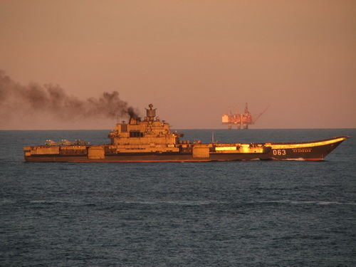 Russian aircraft carrier Admiral Kuznetsov