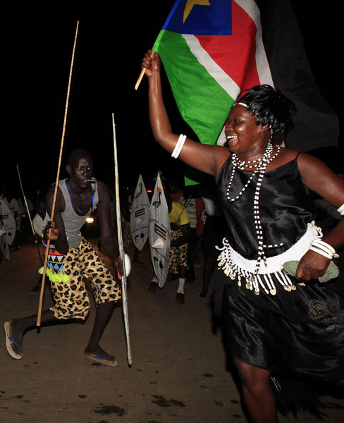 S Sudan marks independence with drums, fireworks