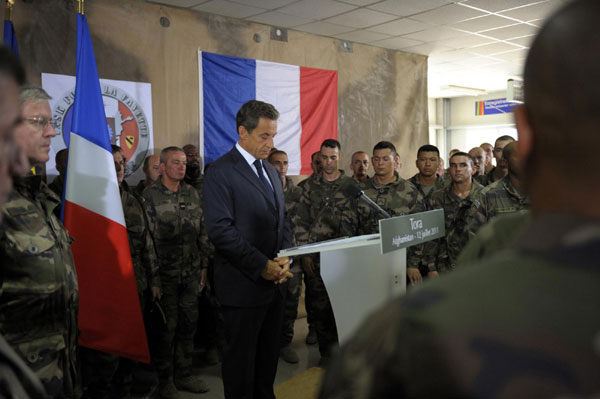 France's Sarkozy visits Afghanistan