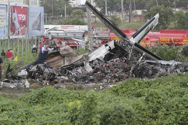 Small plane crashes in Brazil, killing 16