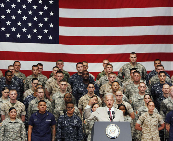 Biden praises troops, lauds alliance with Japan