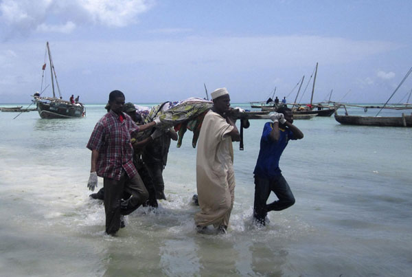 Ferry with 500 plus passengers sinks off Tanzania