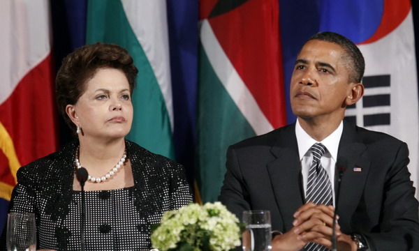 Rousseff tells Obama Brazil trying to help Europe