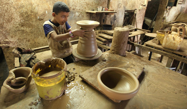 Pottery workshop in Gaza