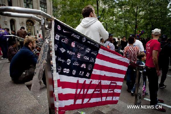 About 800 arrested in Wall Street protest
