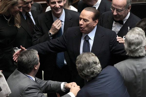 Berlusconi wins confidence vote in parliament
