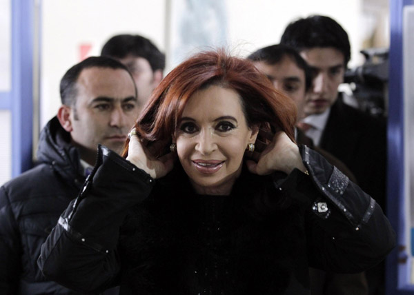 Argentine President Fernandez wins re-election