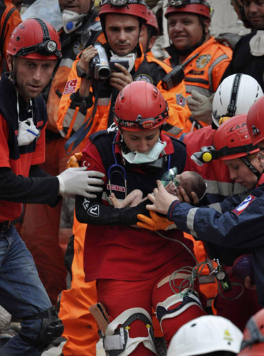 Baby rescued 2 days after Turkey quake