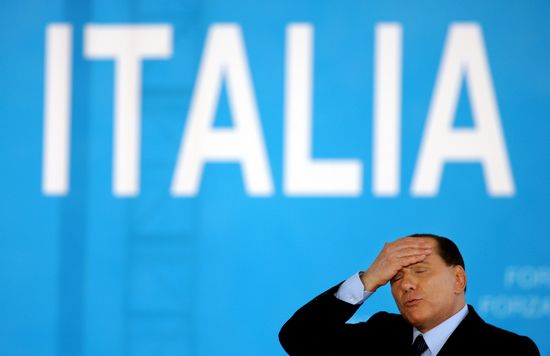 Berlusconi makes ignominious exit