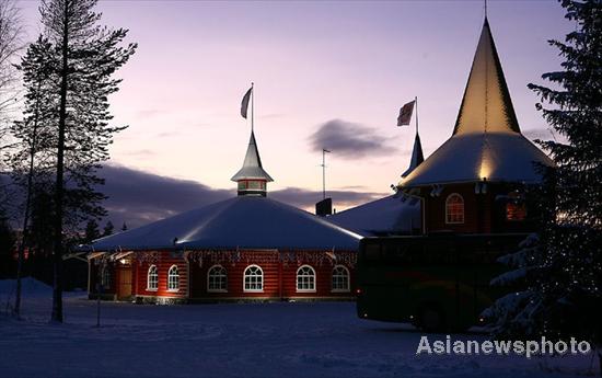 Santa's office located in Arctic Circle