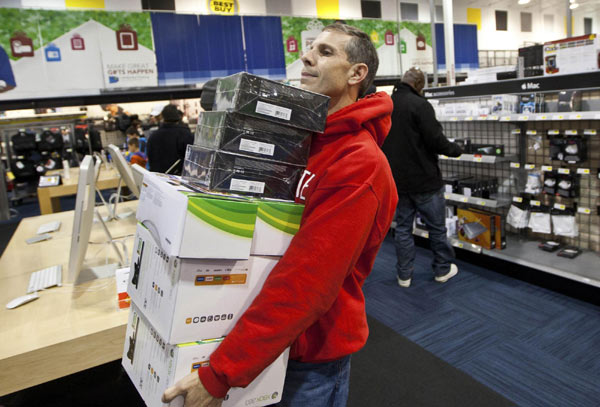Crowds hit US stores for 'Black Friday' deals