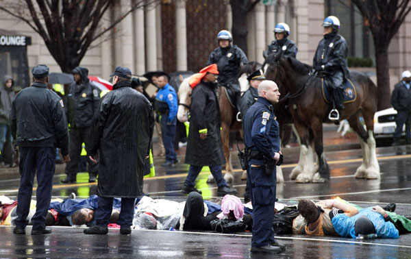 Protesters target Washington lobbyists