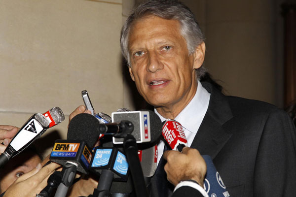 French ex-PM Villepin to run for president in 2012
