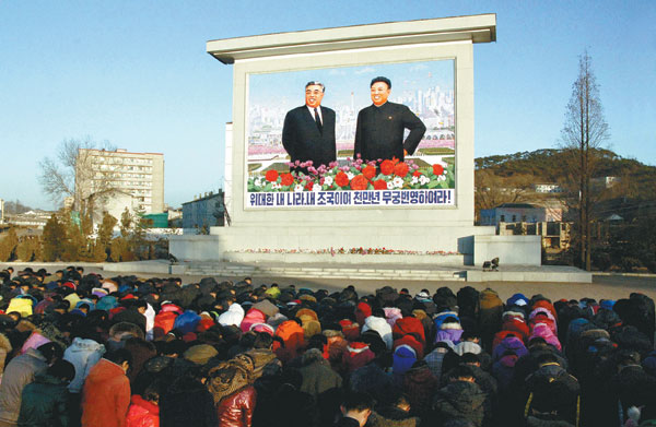 Pyongyang stricken with grief