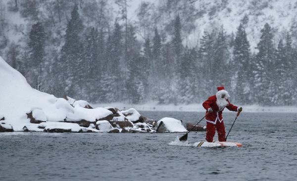 Here comes Santa Claus