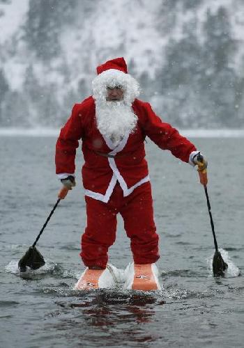 Here comes Santa Claus
