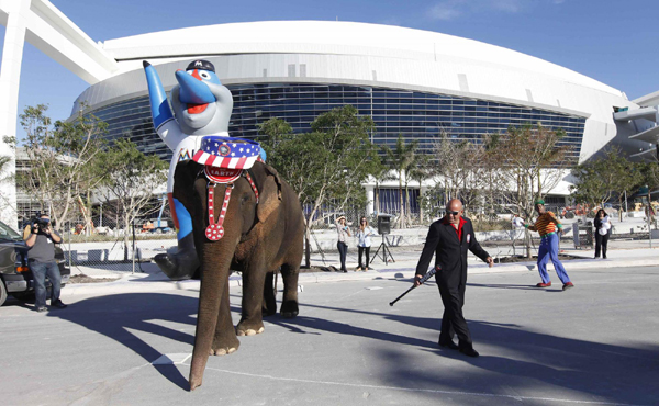 Elephant baseball player