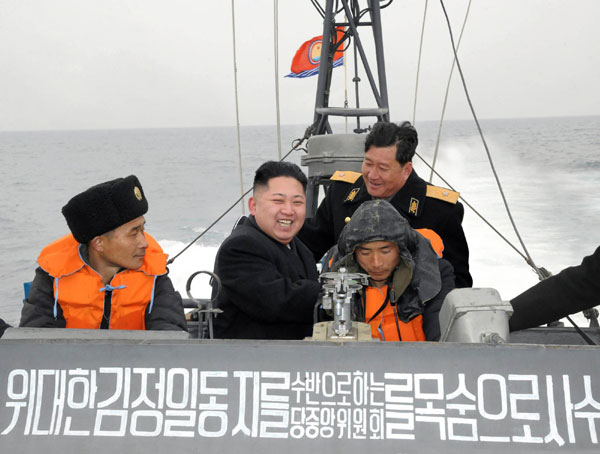 Kim Jong-Un visits DPRK Navy
