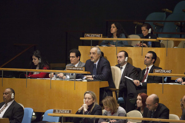 UN General Assembly backs AL's Syria plan